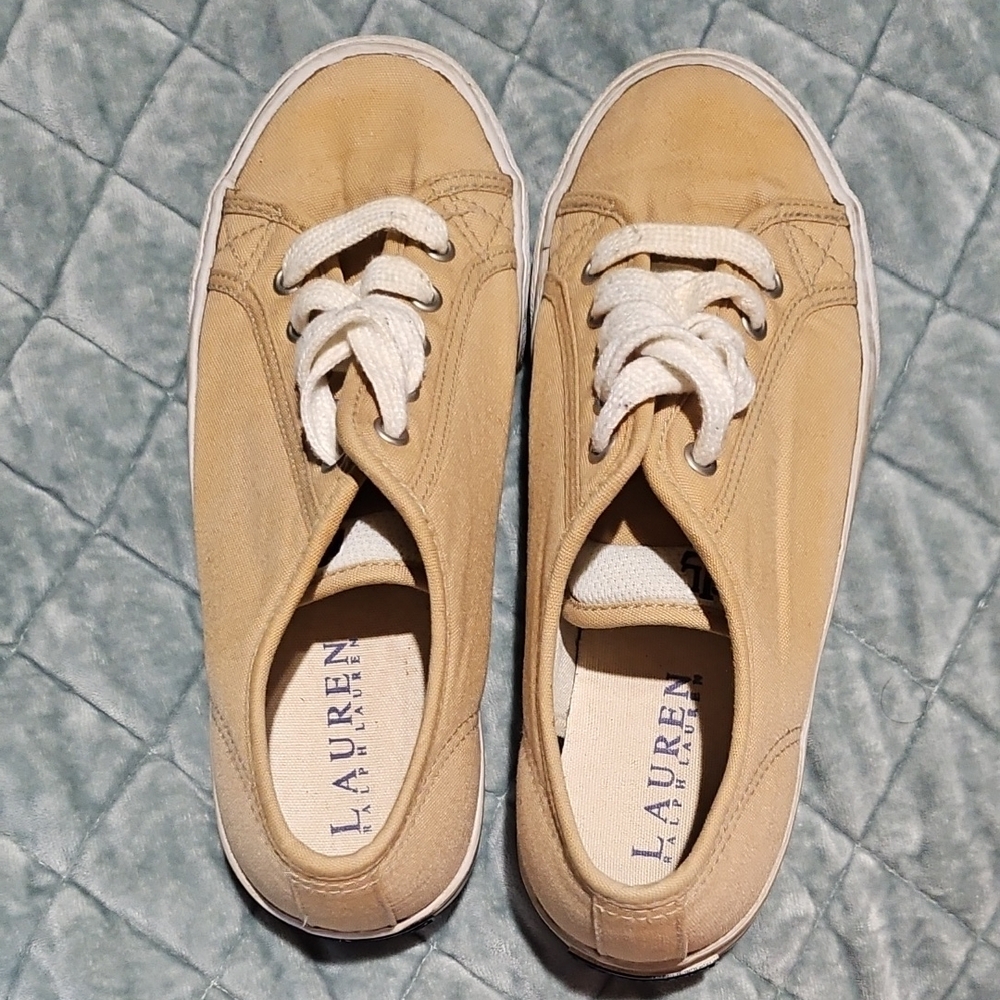 Ralph Lauren Blue Label Tan Sneakers